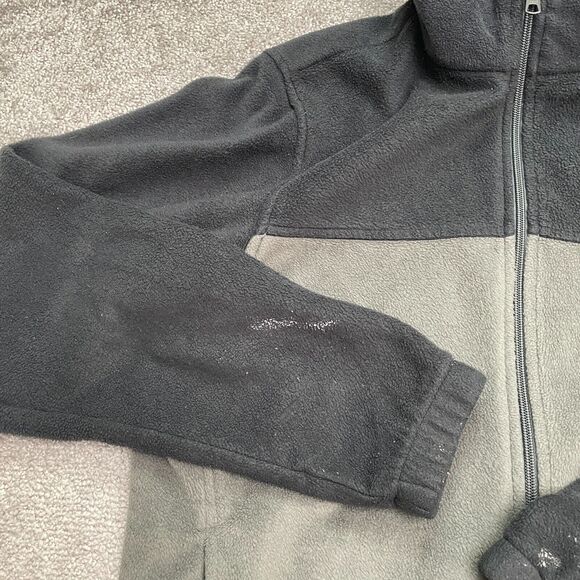 Columbia Steens Mountain Fleece Jacket Mens Medium Gray Black Full Zip Outdoor - Picture 12 of 15